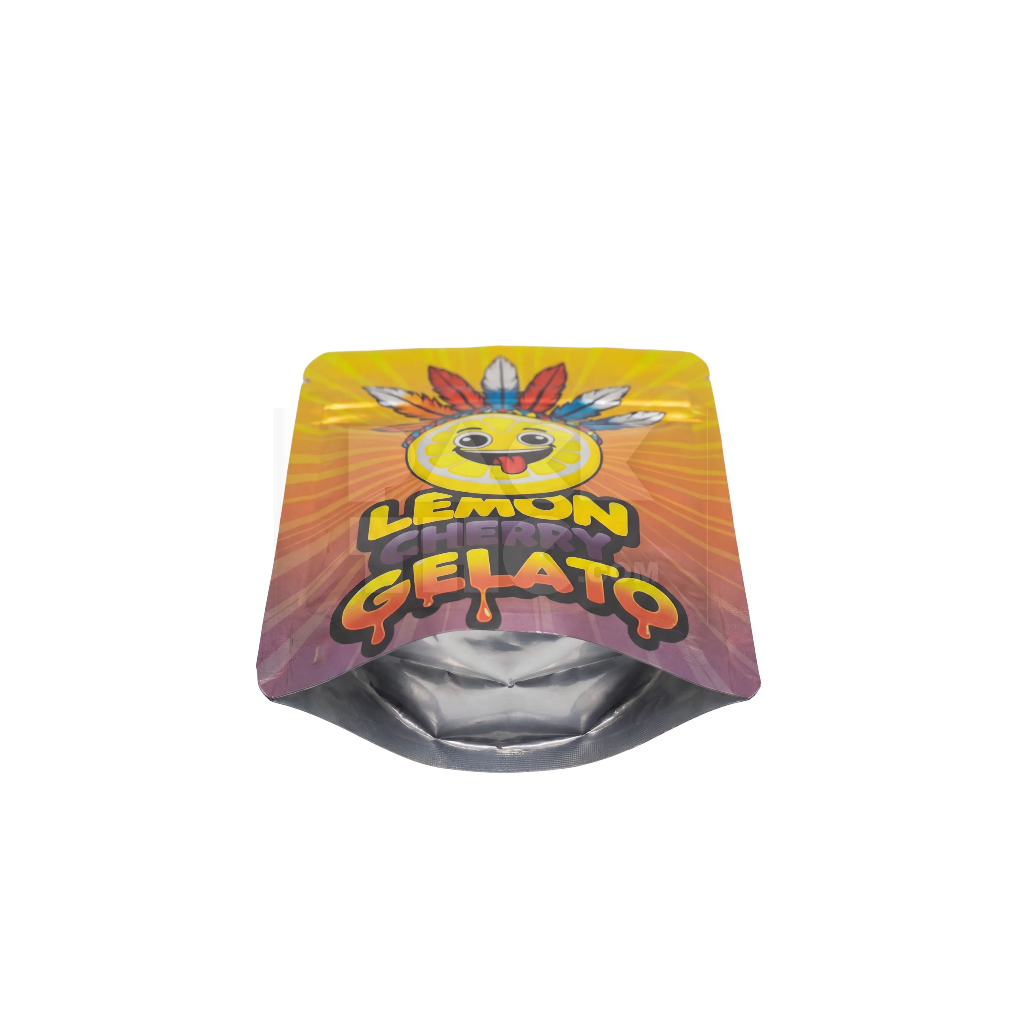 3.5 Grams Lemon Cherry Gelato Good Vibes Mylar Bags (100 Count / Case)