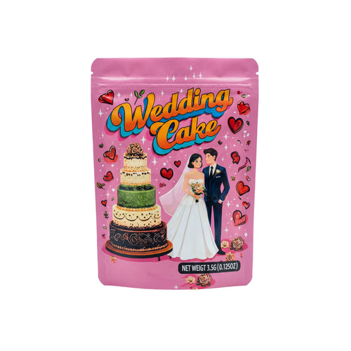 3.5 Grams Wedding Cake Mylar Bags (100 Count)