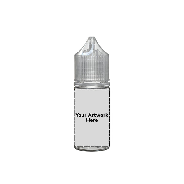 Chubby Gorilla 30ML Stubby Unicorn Plastic Squeeze Bottle PET CR – Clear with Clear Cap