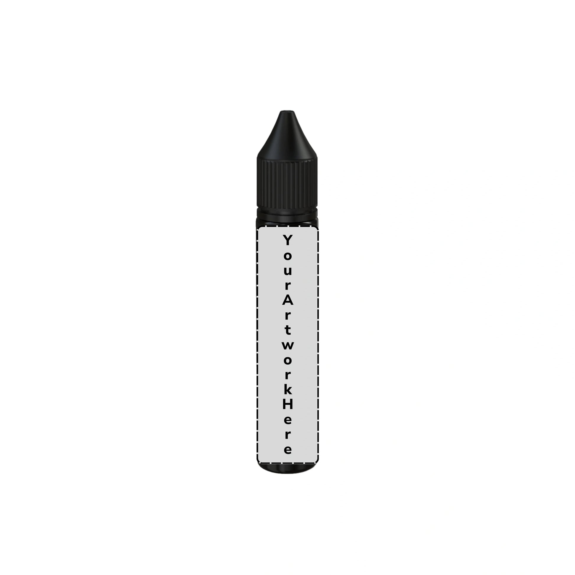 30ml unicorn bottle opaque black