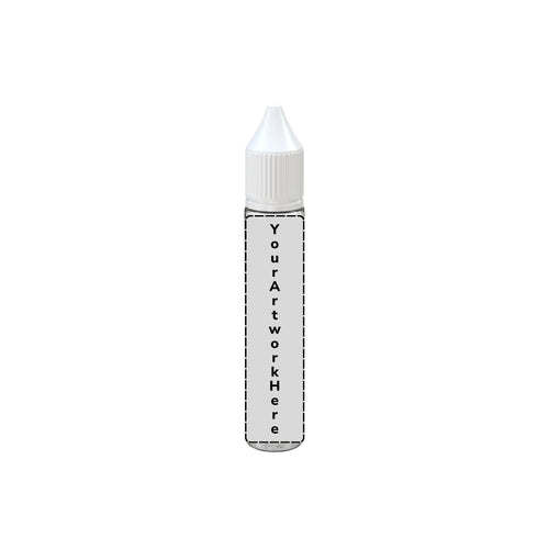 30ml unicorn bottle clear white cap