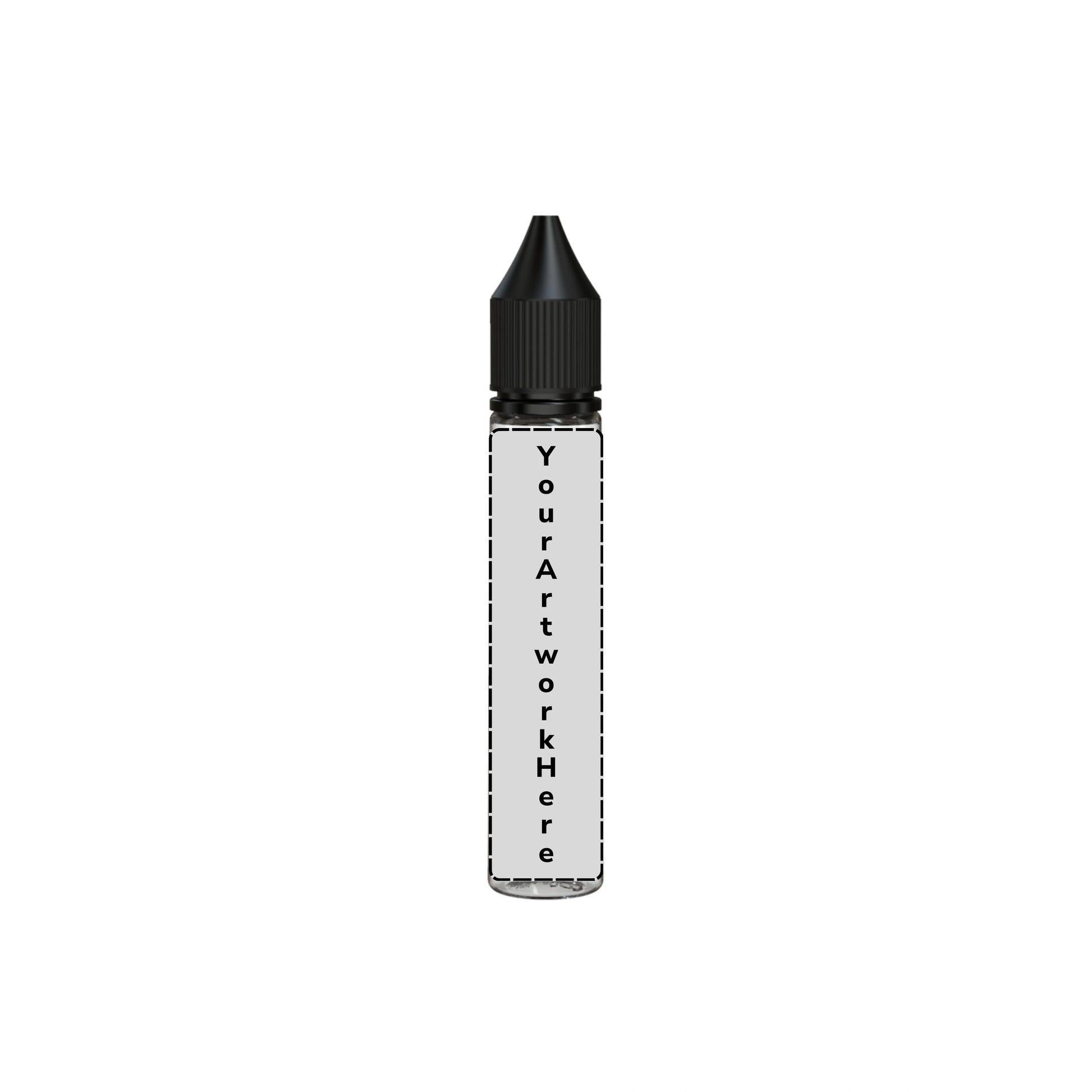 30ml v3 unicorn bottle clear black cap
