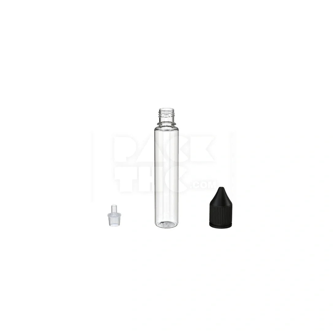 30ml pet reducer unicorn bottle cr clear natural black cap 1000 count
