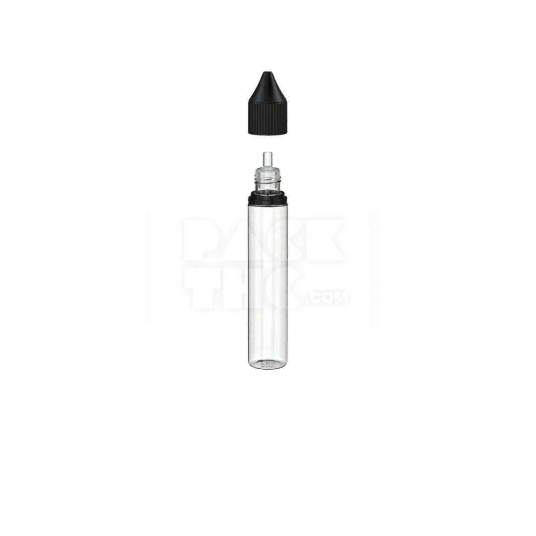 30ml pet reducer unicorn bottle cr clear natural black cap 1000 count