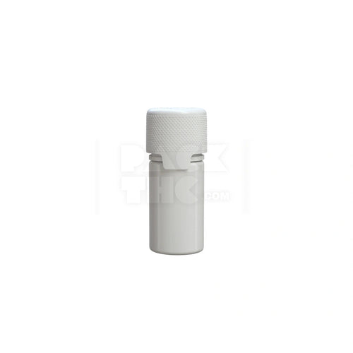 30ml stubby aviator cr bottle with friction fit closure tamper evident break off band opaque white bottle with opaque white closure 1000 count