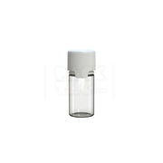 30ml stubby aviator cr bottle with friction fit closure tamper evident break off band clear natural bottle with opaque white closure 1000 count