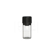 30ml stubby aviator cr bottle with friction fit closure tamper evident break off band clear natural bottle with opaque black closure 1000 count