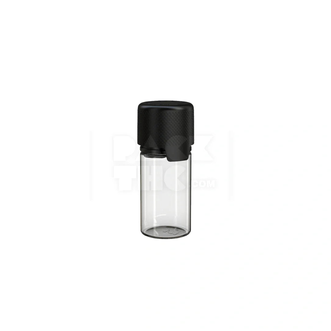 30ml stubby aviator cr bottle with friction fit closure tamper evident break off band clear natural bottle with opaque black closure 1000 count