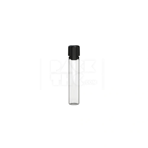 30ml aviator cr bottle with friction fit closure tamper evident break off band clear natural bottle with opaque black closure 1000 count