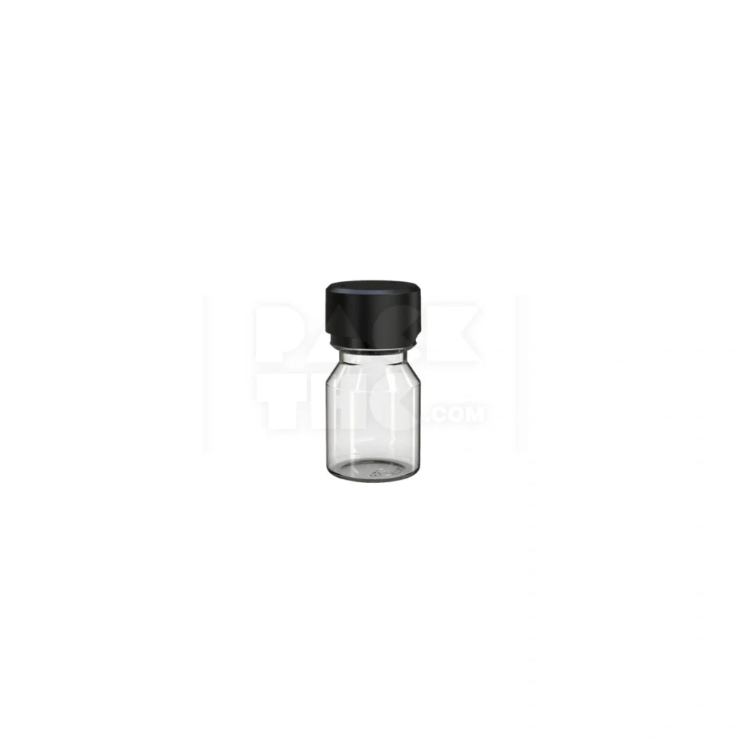 30ml stubby aviator cr shot bottle clear natural black cap 800 count