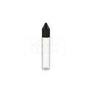 30ml stubby pet reducer unicorn bottle clear natural black cap 1000 count