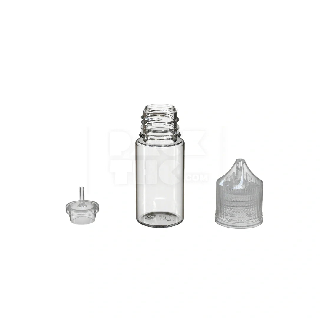30ml stubby pet unicorn bottle cr clear natural 1000 count