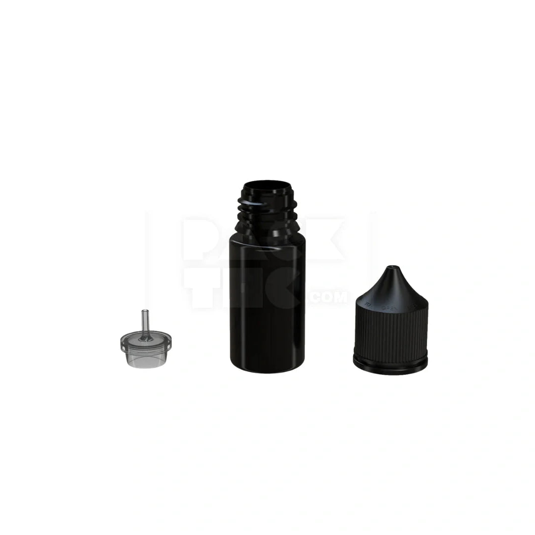 30ml stubby pet unicorn bottle cr opaque black 1000 count