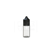 30ml stubby pet unicorn bottle cr clear natural black cap 1000 count