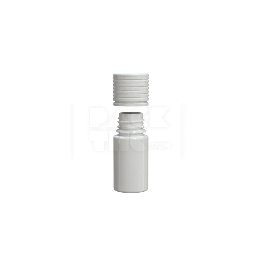 30ml stubby spiral cr bottle opaque white 1000 count