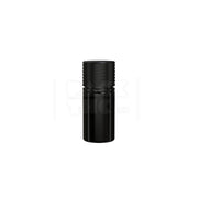 30ml stubby spiral cr bottle with friction fit closure tamper evident break off band opaque black bottle with opaque black closure 1000 count