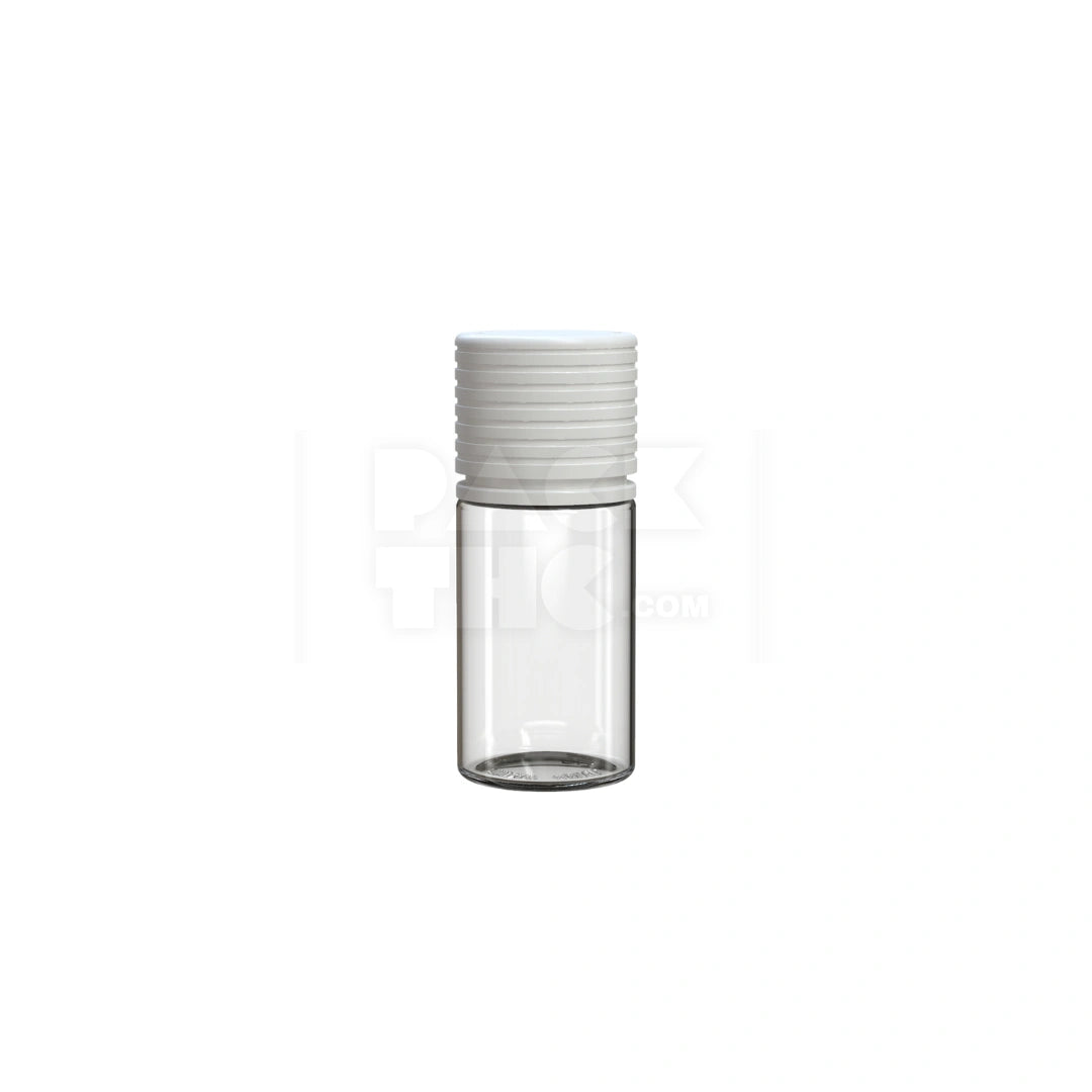 30ml stubby spiral cr bottle clear natural white cap 1000 count