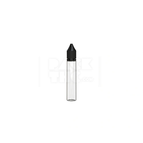30ml v3 pet unicorn bottle cr clear natural black cap 1000 count
