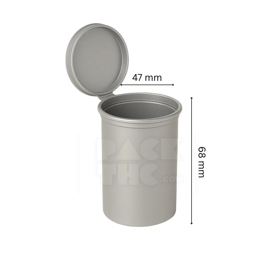 30 dram pop top vial 1 4oz silver