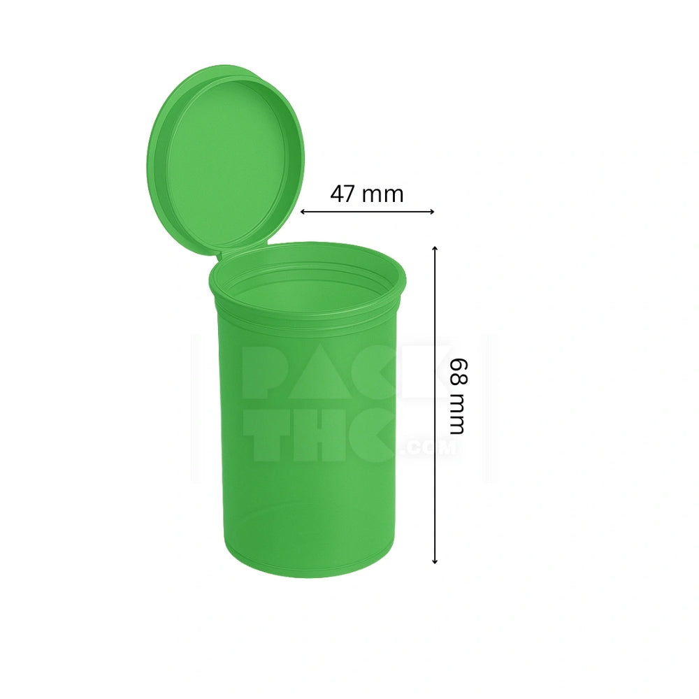 30 DRAM POP TOP VIAL - 1/4OZ - GREEN - (160 COUNT)