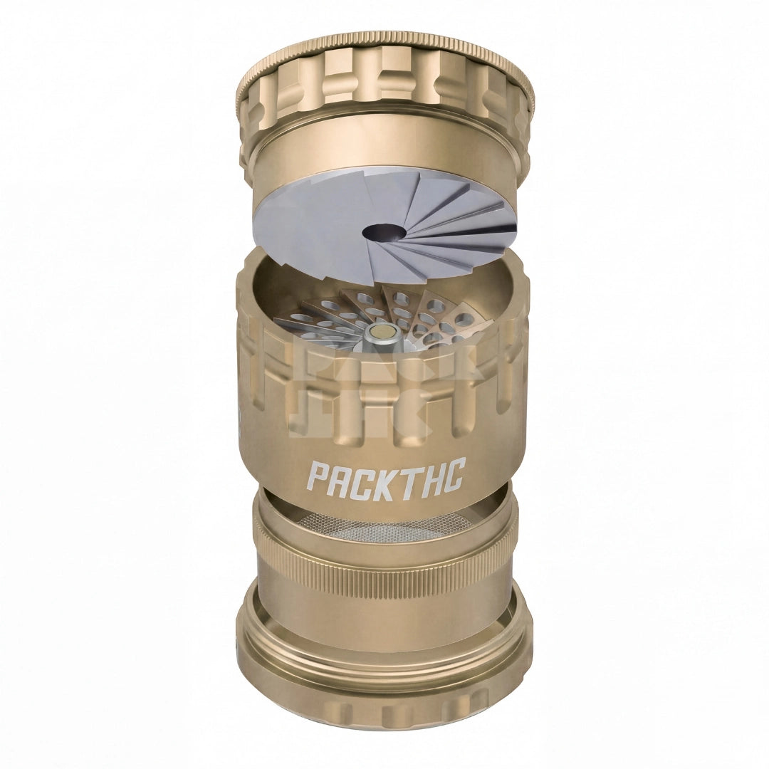 Titan Toothless Weed Grinder 63mm Champagne | Bulk Herb Grinder Titan Toothless Weed Grinder 63mm Champagne | Bulk Herb Grinder