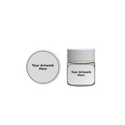 3oz spiral cr jar clear white cap