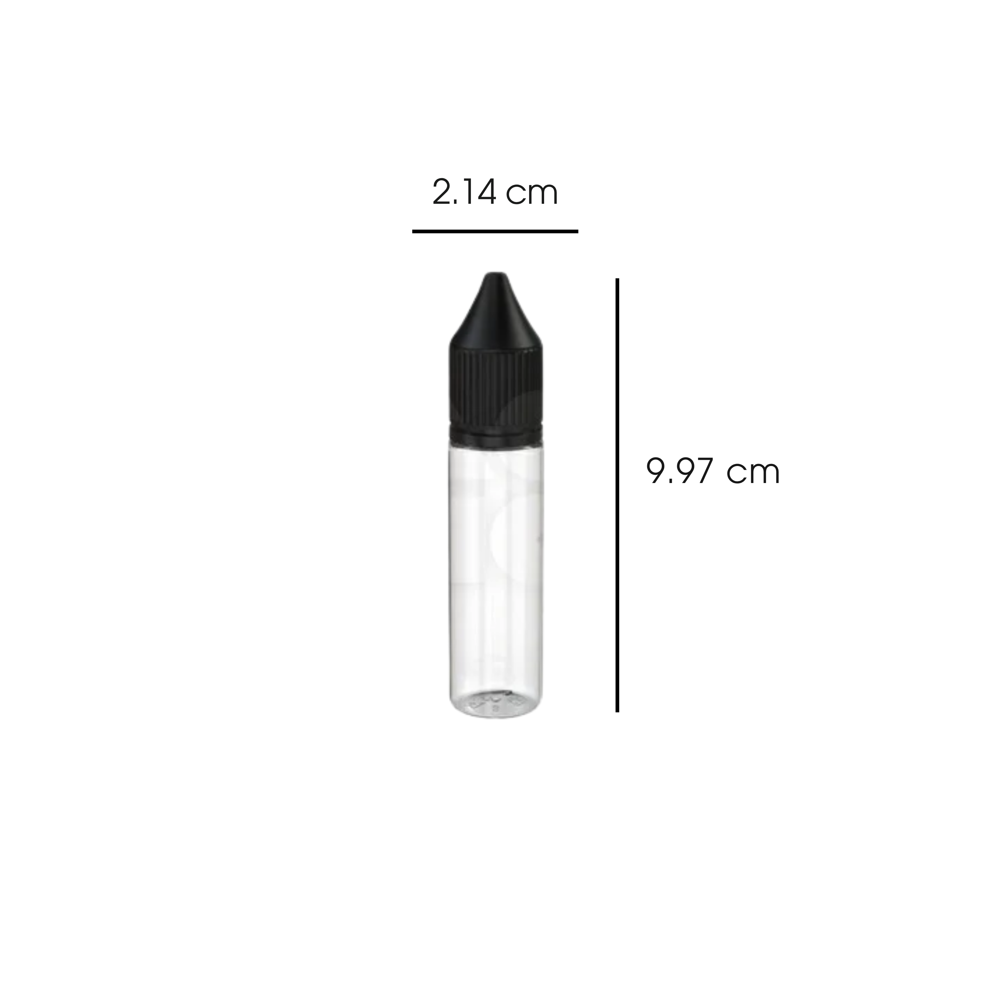 20ml PET Reducer Unicorn Bottle Clear Natural - (1000 count)