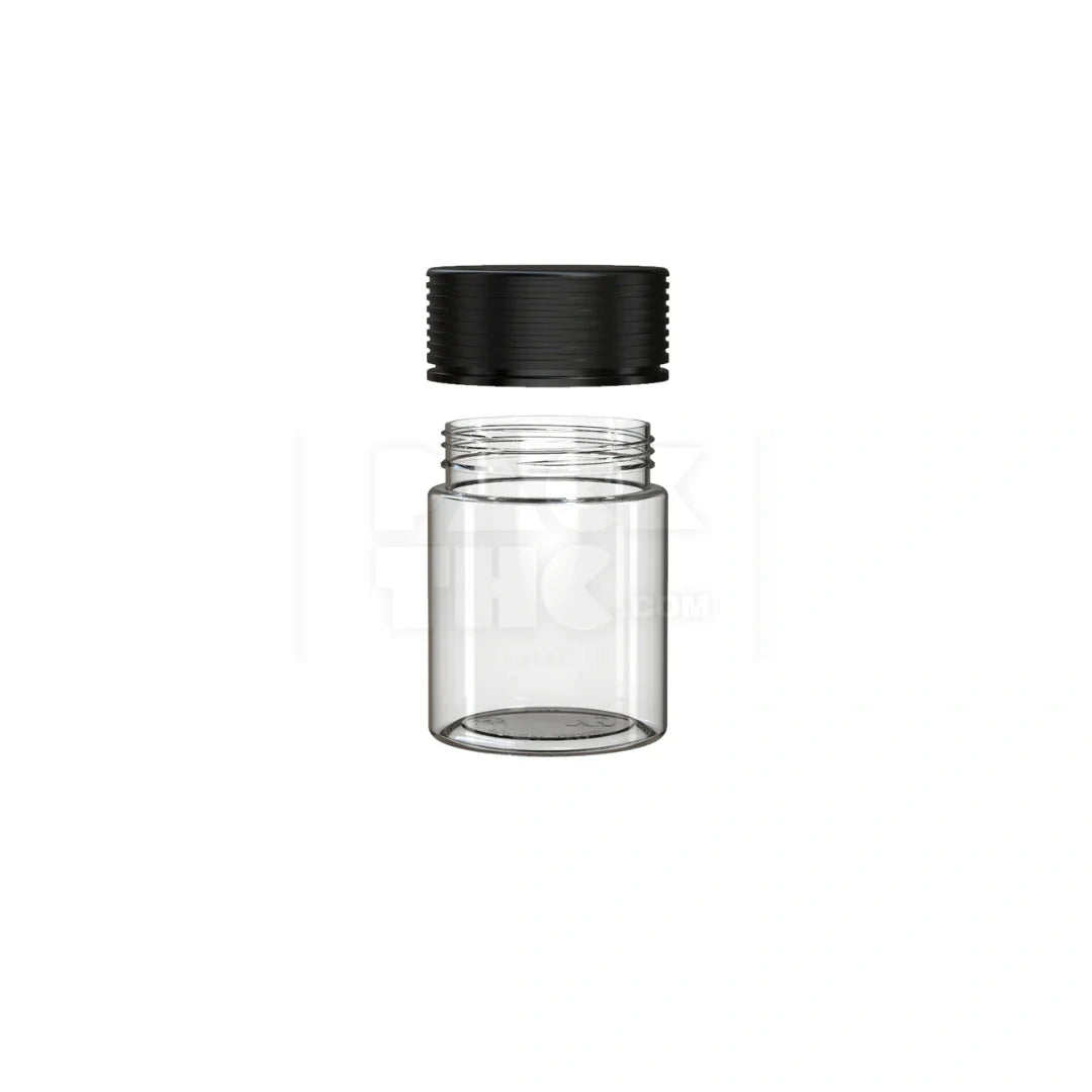 4oz 120cc spiral cr container clear natural black closure 400 count