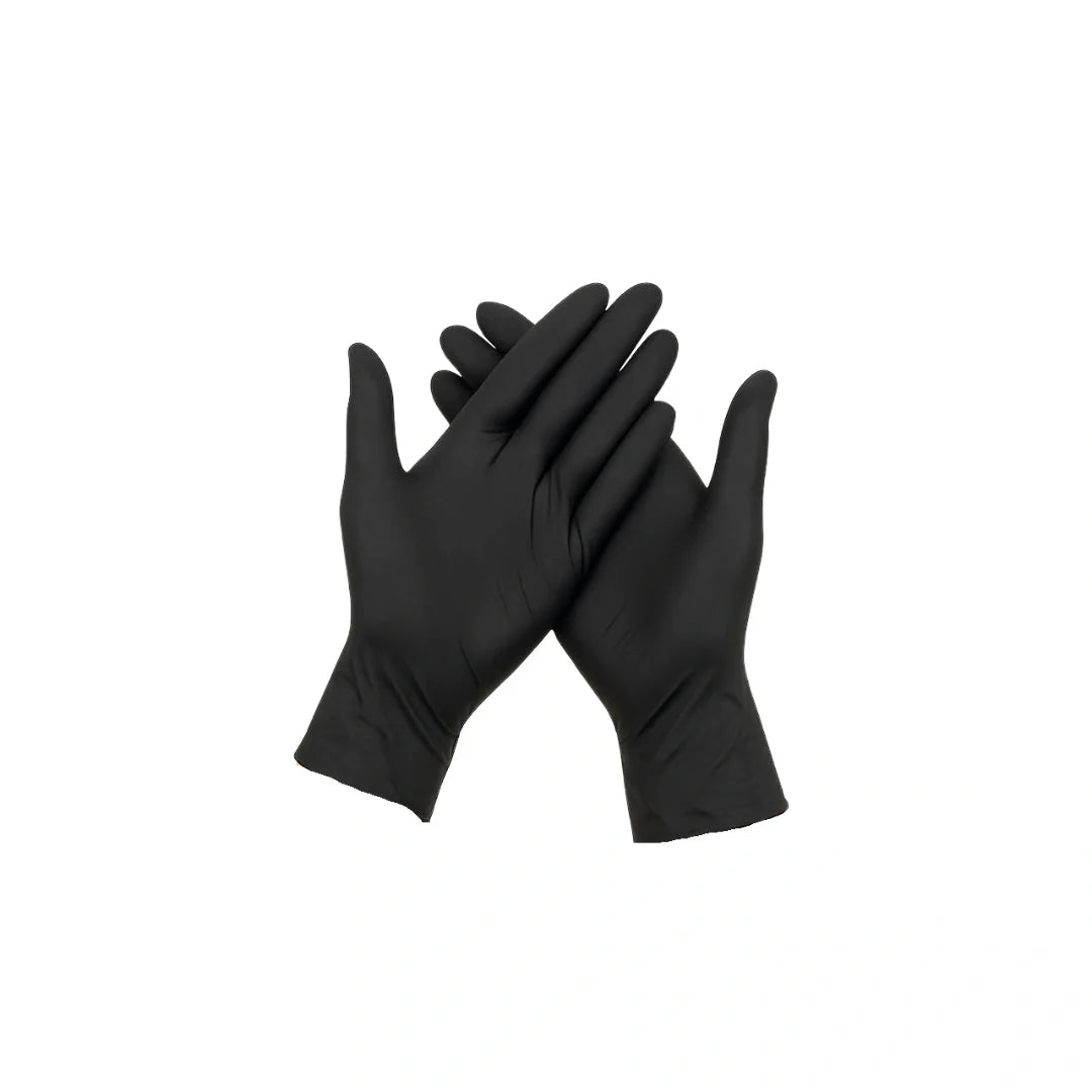 4 mil nitrile gloves black 100 pieces case medium 1