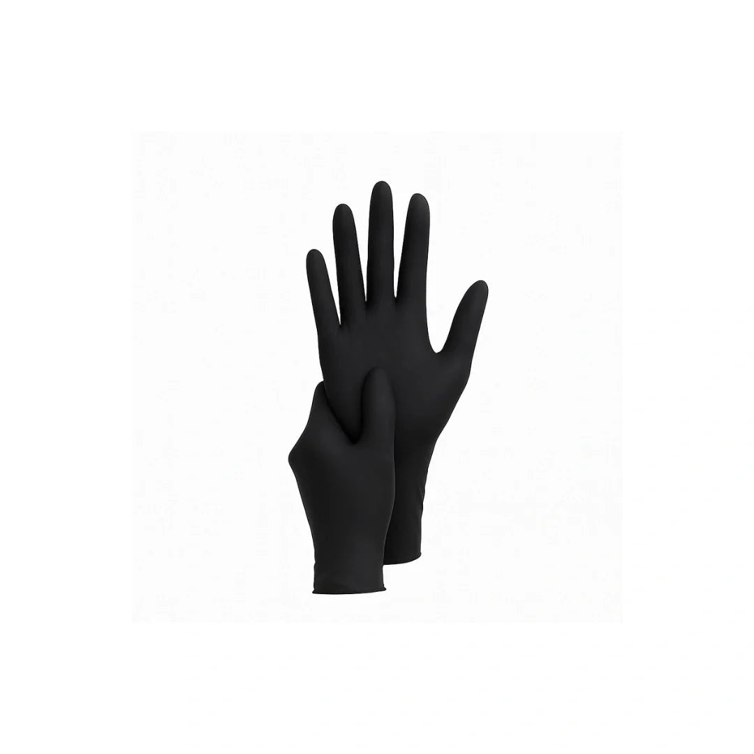 4 mil nitrile gloves black 100 pieces case large 1