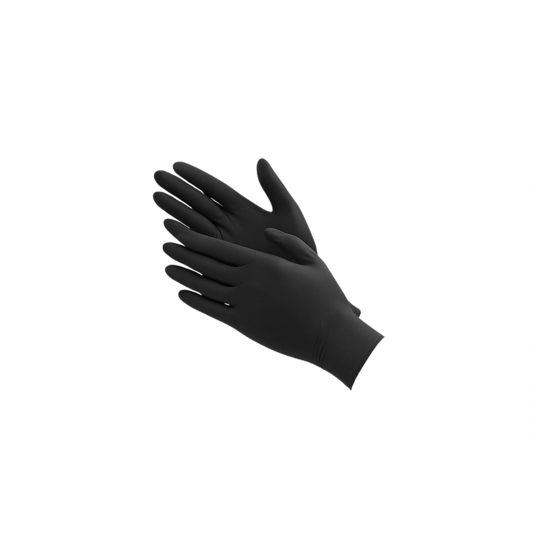 4 mil nitrile gloves black 100 pieces case medium 1