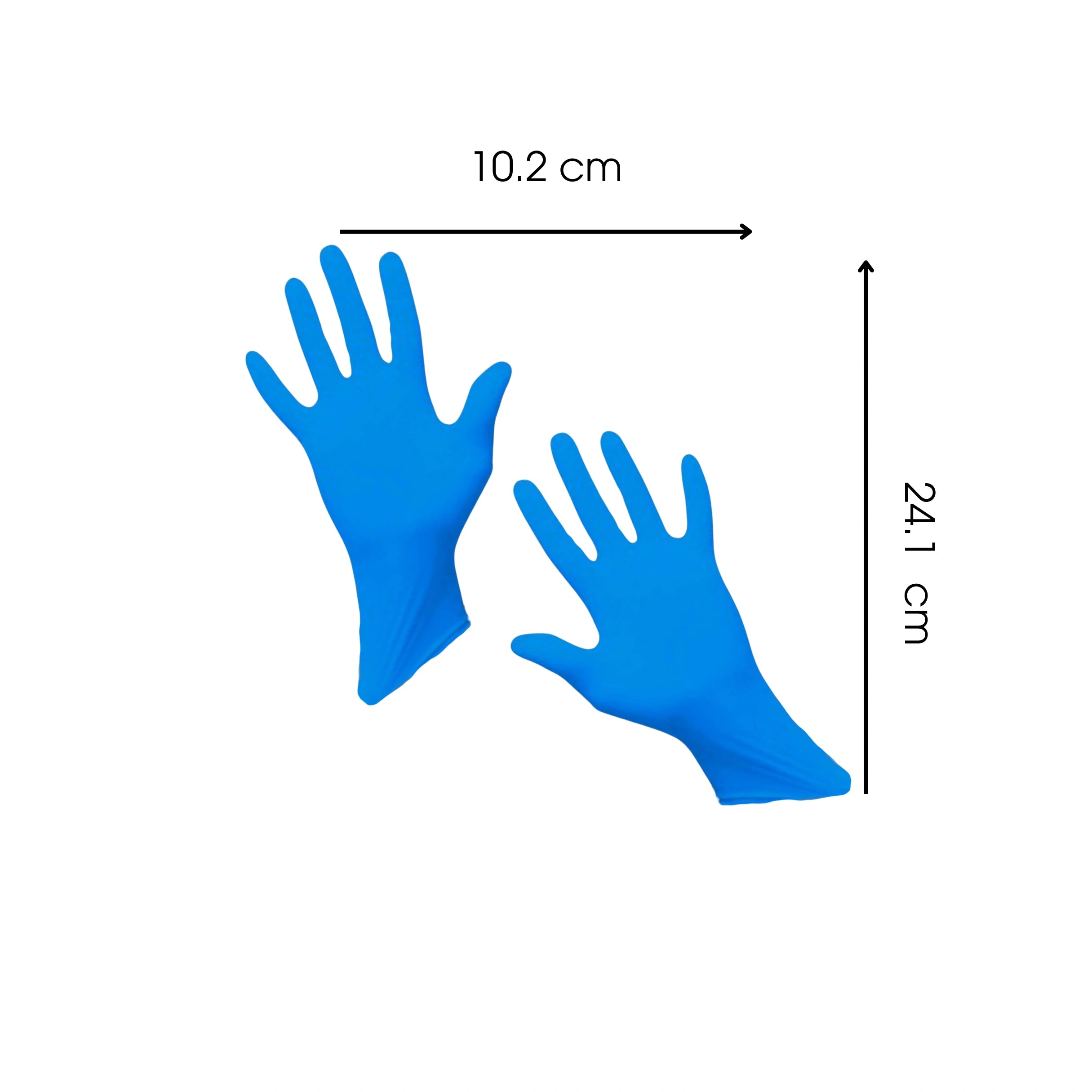 4 Mil Nitrile Gloves Blue - Large - 100 Count