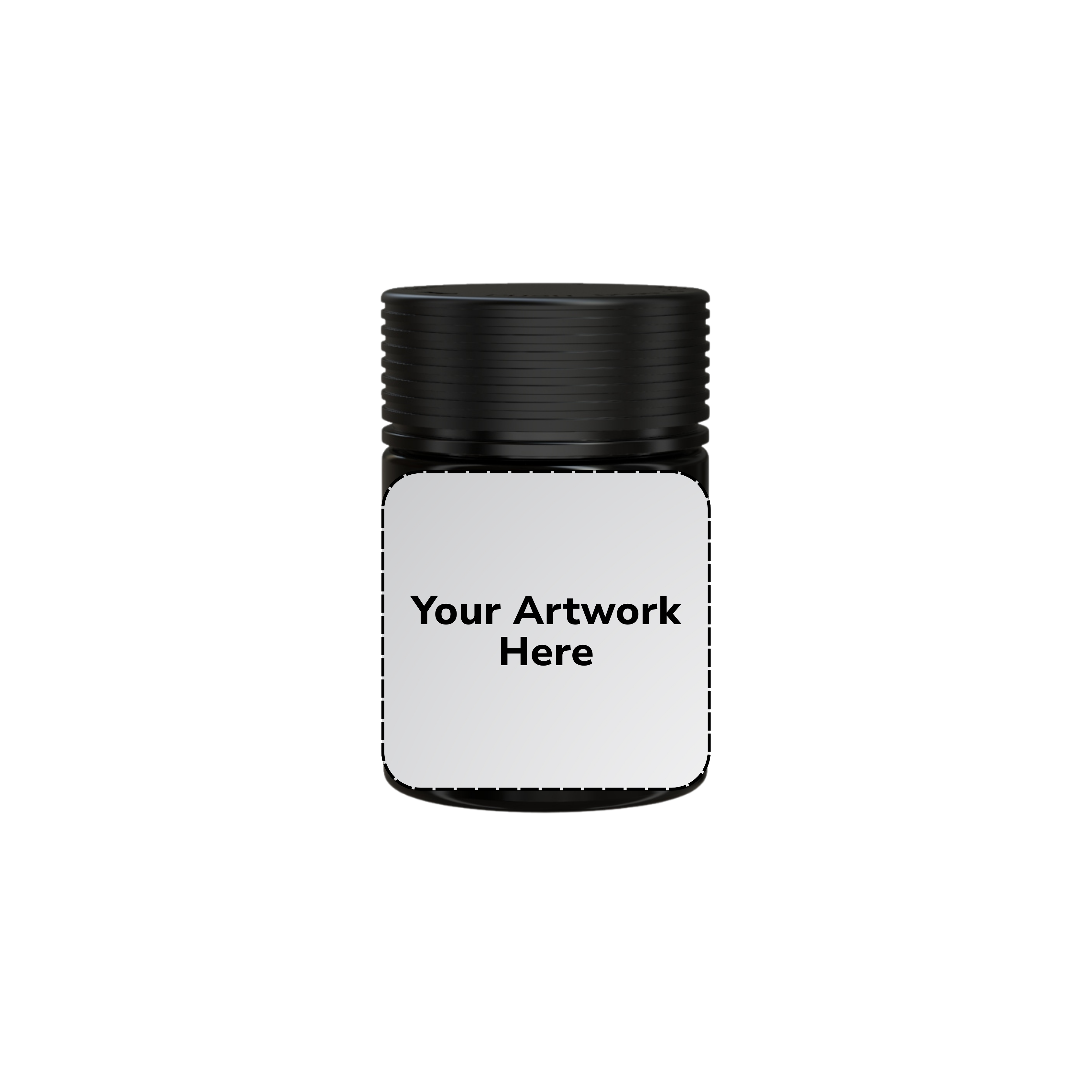 4oz spiral cr jar opaque black