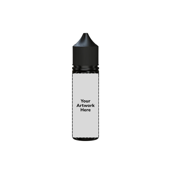 Chubby Gorilla 50ML V3 Unicorn Plastic Squeeze Bottle PET CR – Opaque Black with Black Cap