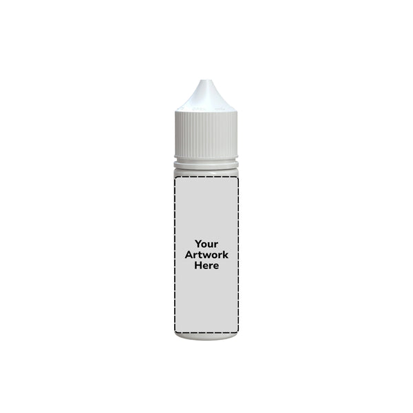 Chubby Gorilla 50ML V3 Unicorn Plastic Squeeze Bottle PET CR – Opaque White with White Cap