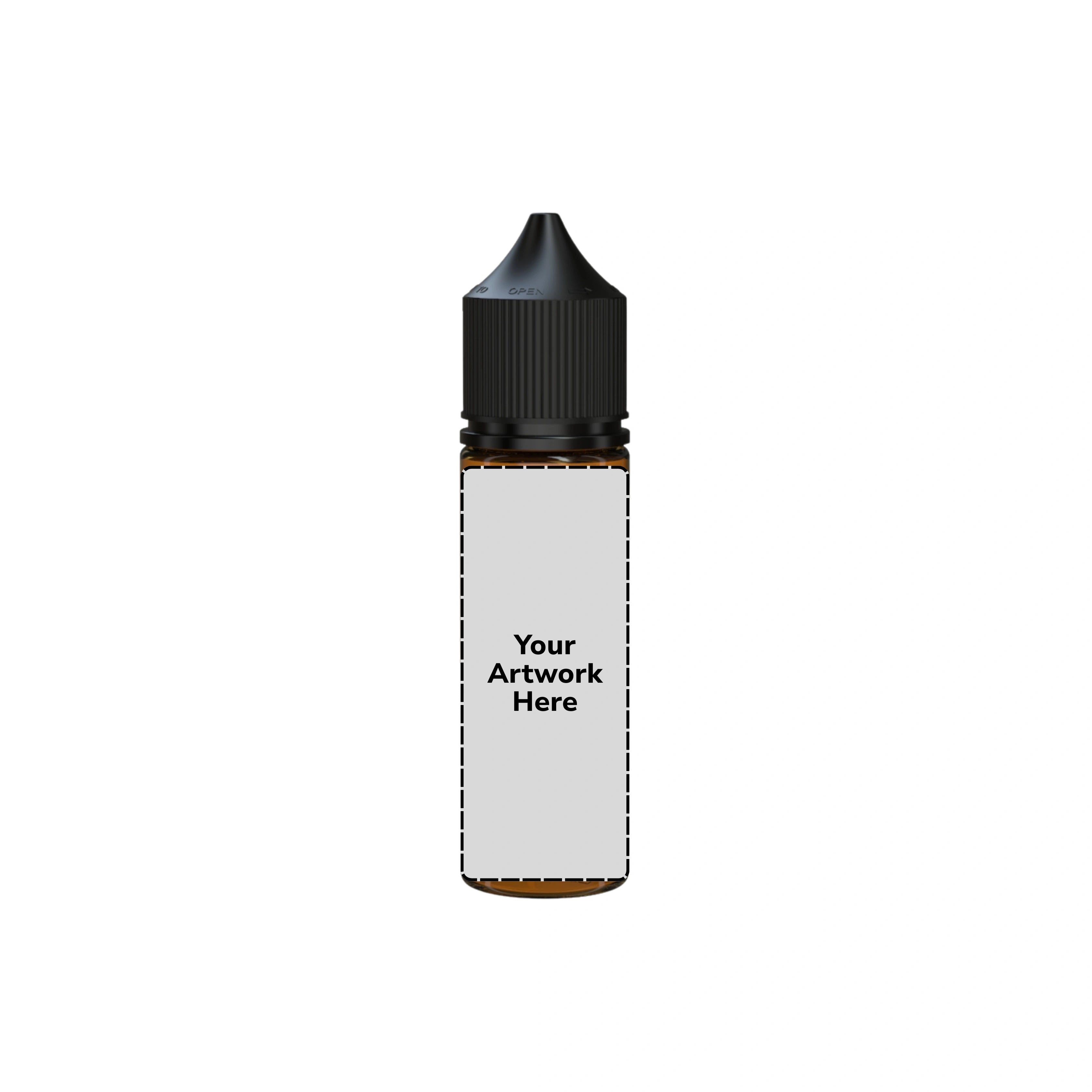50ml v3 unicorn bottle translucent amber