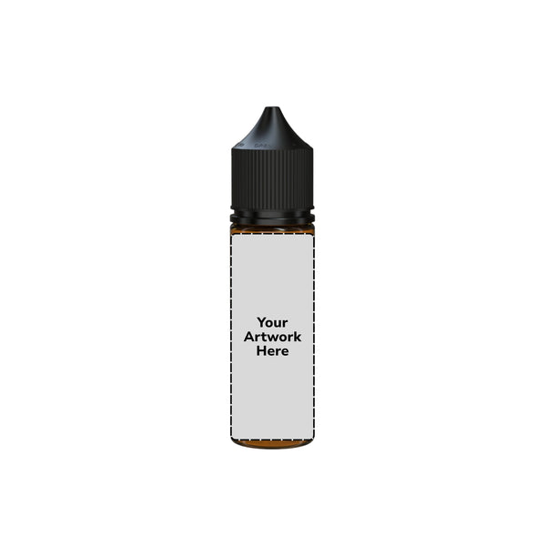 Chubby Gorilla 50ML V3 Unicorn Plastic Squeeze Bottle PET CR – Translucent Amber with Black Cap