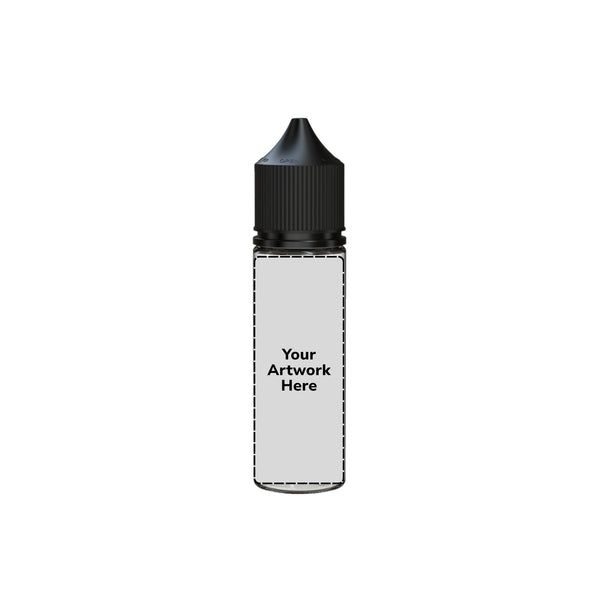 Chubby Gorilla 50ML V3 Unicorn Plastic Squeeze Bottle PET CR – Clear with Black Cap