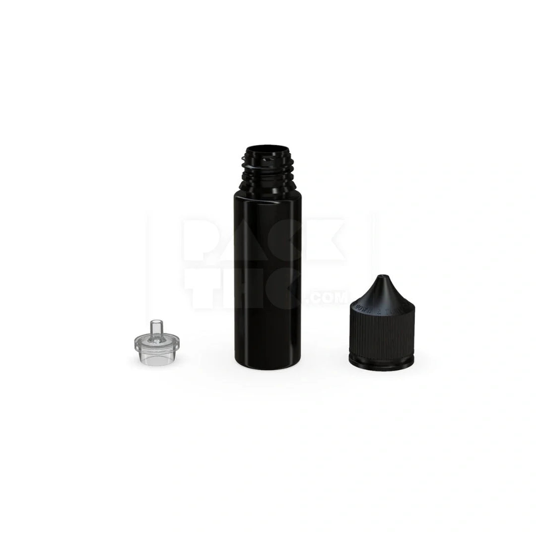 50ml pet reducer unicorn bottle opaque black 500 count