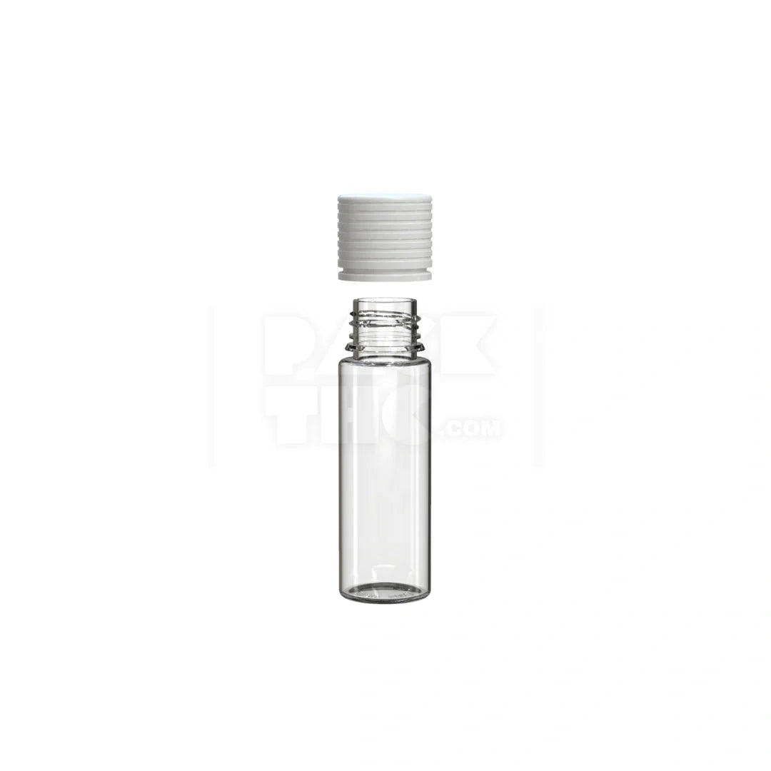 50ml spiral cr bottle clear natural white cap 500 count