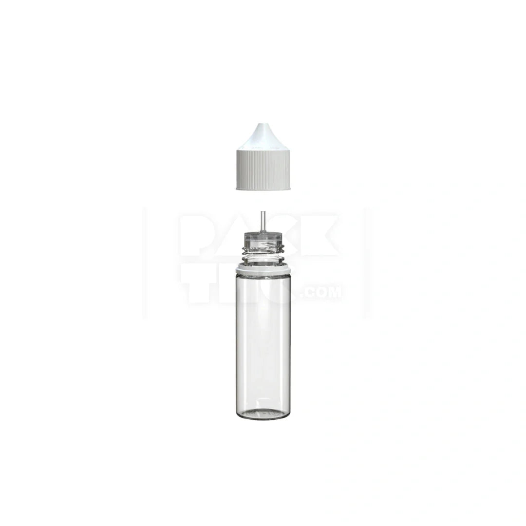50ml v3 pet unicorn bottle cr clear natural white cap 500 count