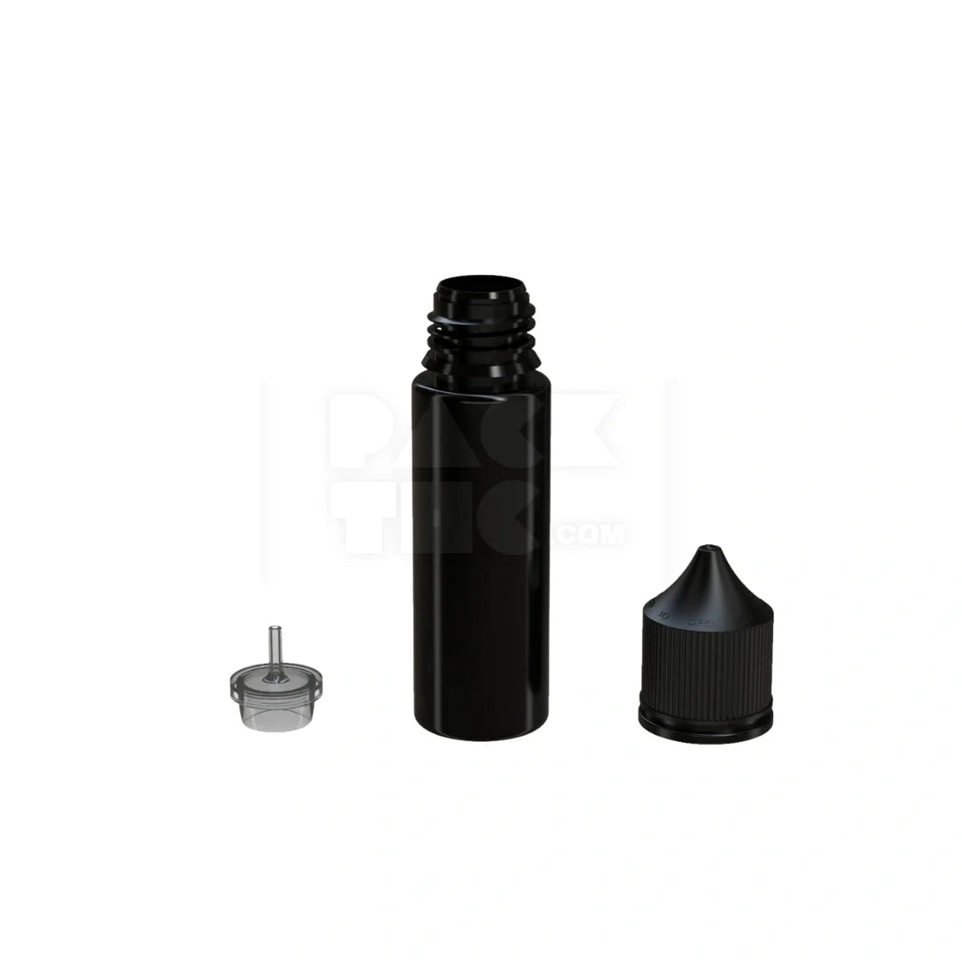 50ml v3 pet unicorn bottle cr opaque black 500 count