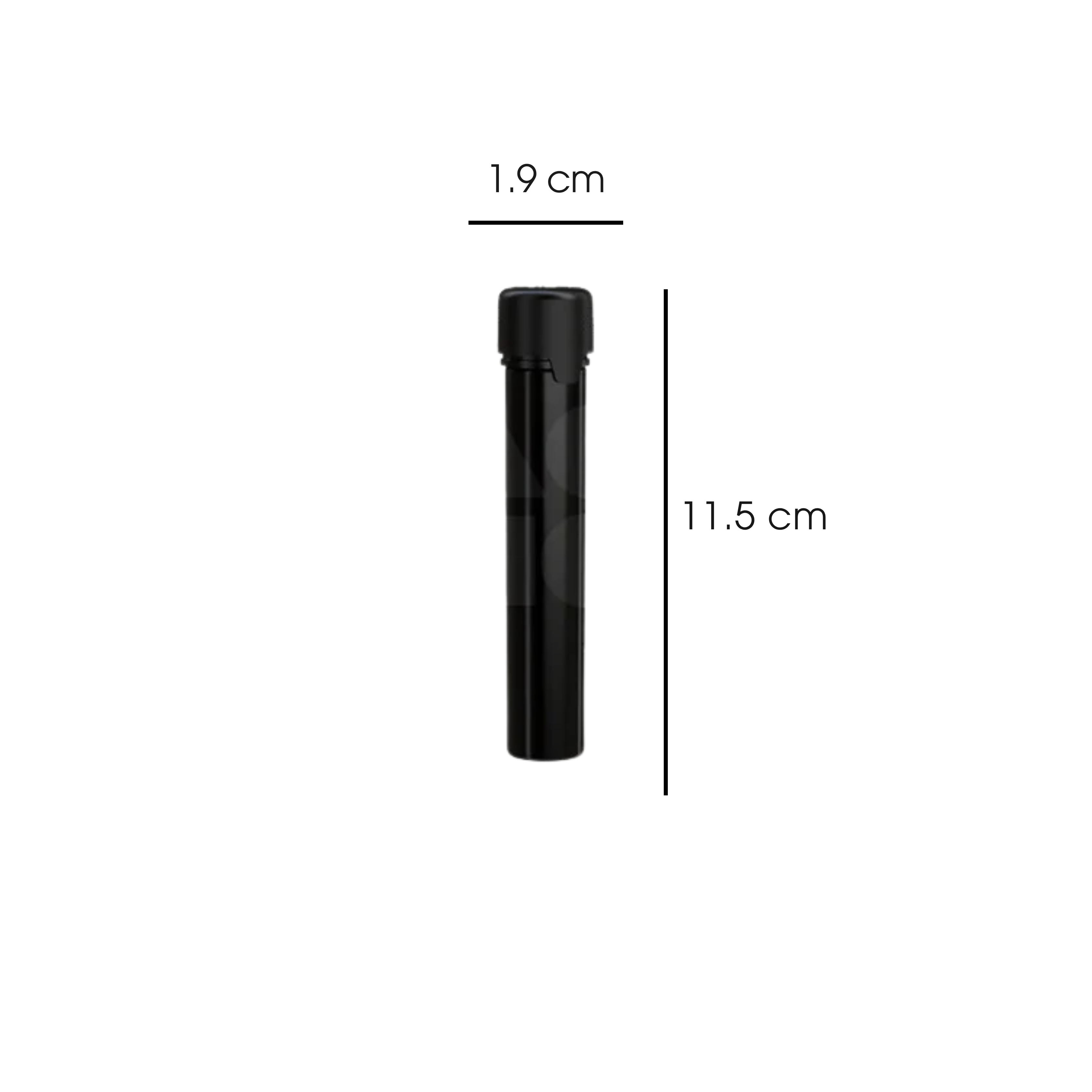 115mm Aviator Tube Black - (500 count)