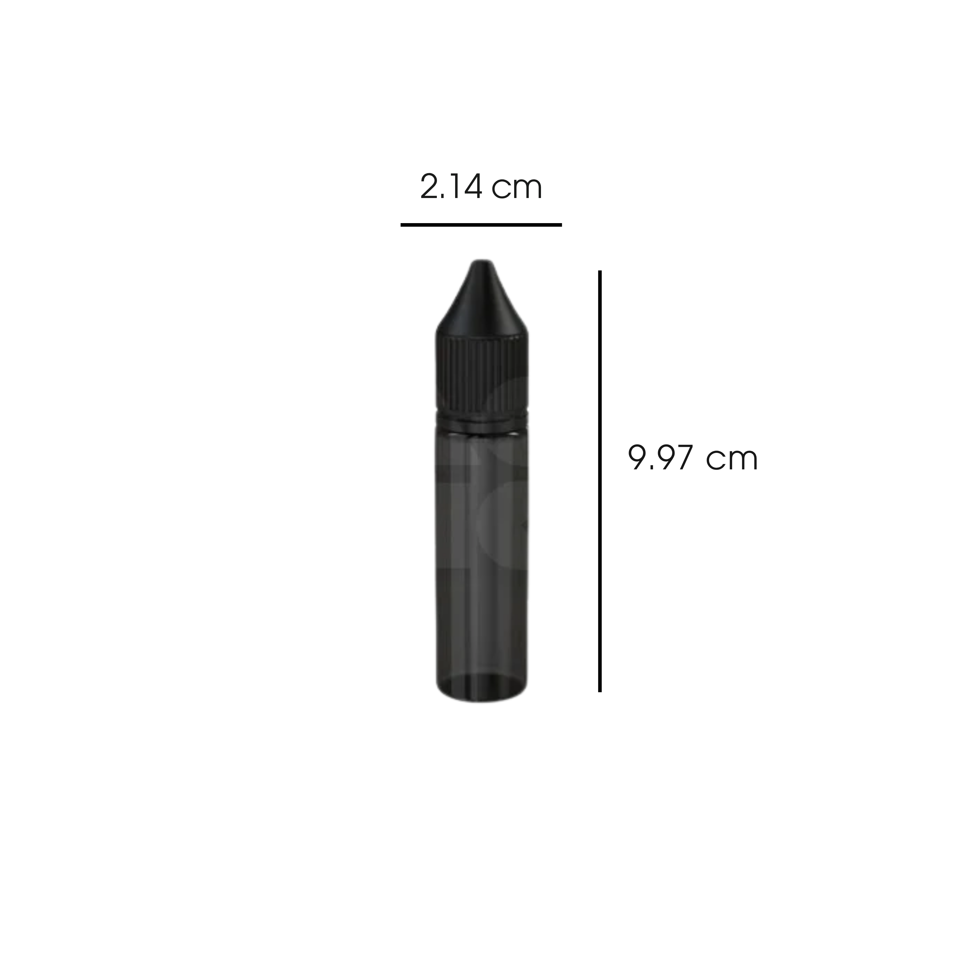 20ml PET Reducer Unicorn Bottle Black - (1000 count)