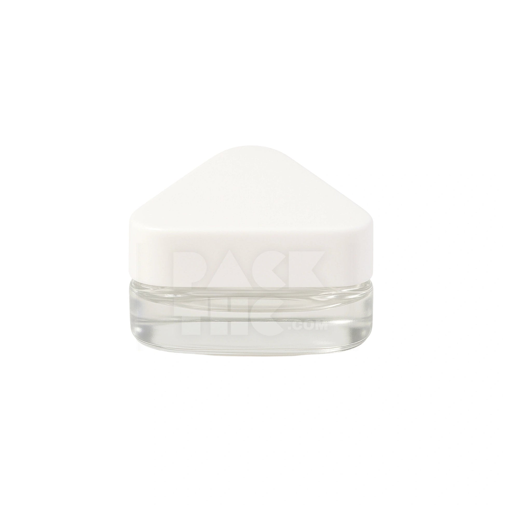 5 ml cr glass triangle concentrate container white lid