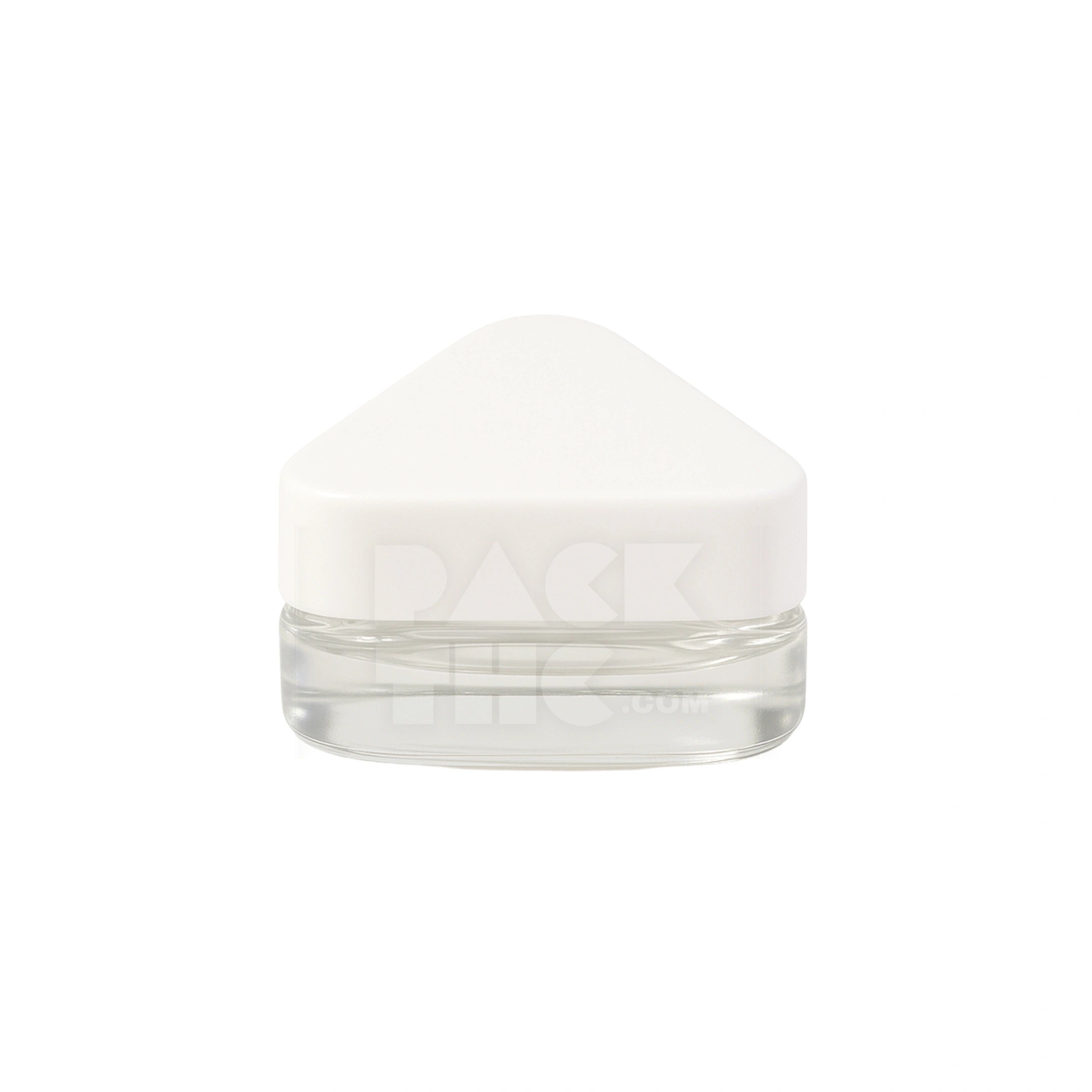 5 ml cr glass triangle concentrate container white lid