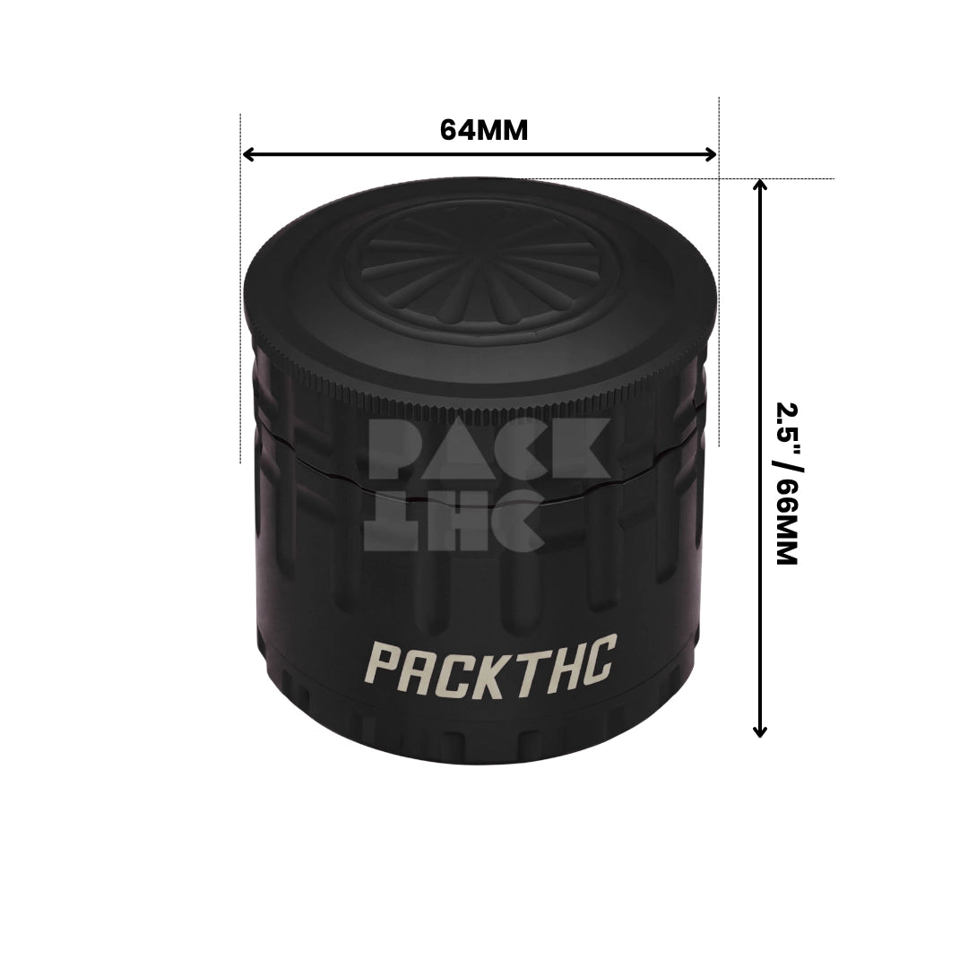 Titan Toothless Weed Grinder 63mm Black | Bulk Herb Grinder | PackTHC Titan Toothless Weed Grinder 63mm Black | Bulk Herb Grinder | PackTHC