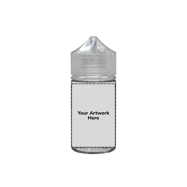 Chubby Gorilla 60ML Mini Unicorn Plastic Squeeze Bottle PET CR – Clear with Clear Cap