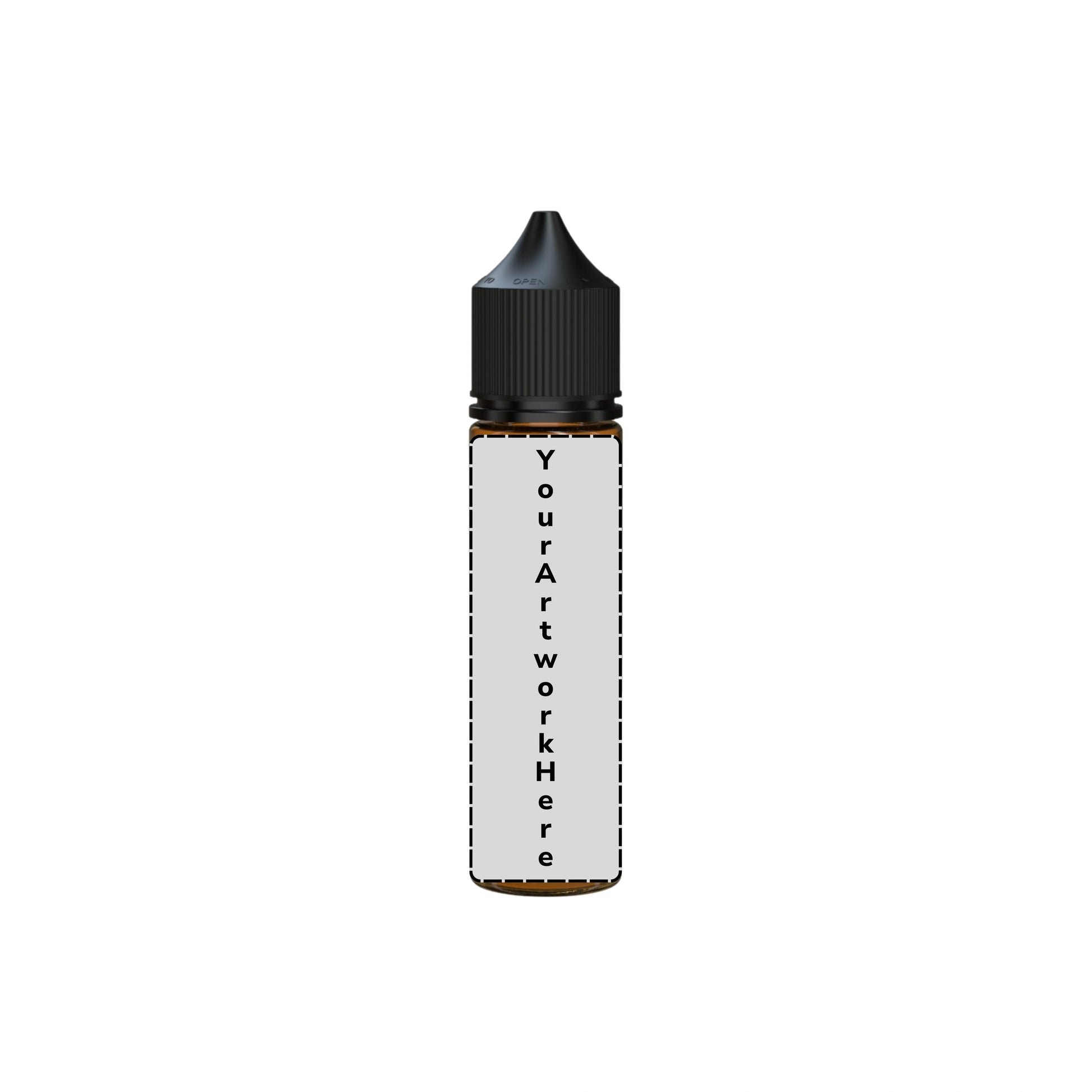 60ml v3 unicorn bottle translucent amber