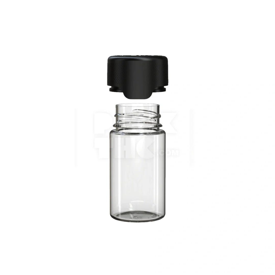 60ml mini aviator cr bottle clear natural black cap 500 count